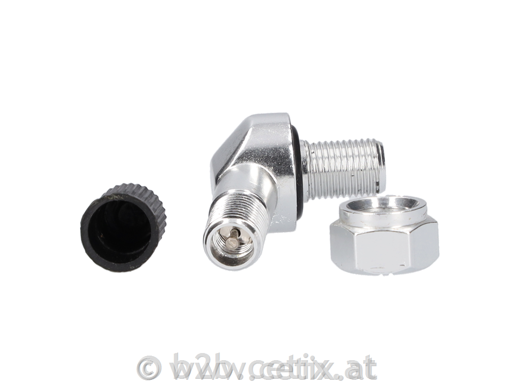 MOTORRADVENTIL - Alu (silber)8,3mm - 25MS