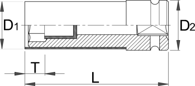 UNIOR - Kraftschraubereinsatz - 17 1/2"PVC (lang)