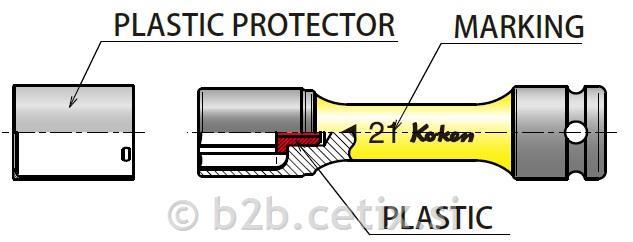 KOKEN - Kraftschraubereinsatz - 17 1/2"(lang)