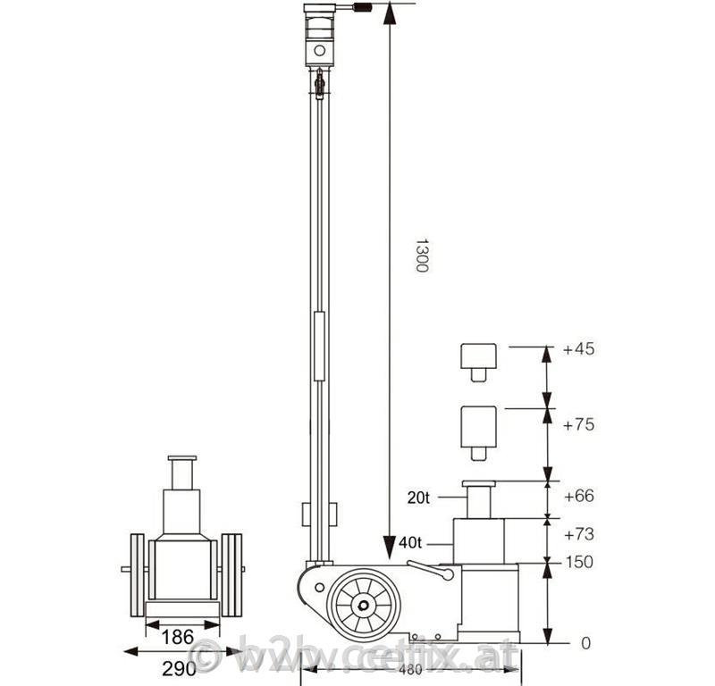 SNIT - Pneumatischer Heber - S40-2EL