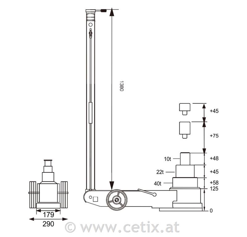 SNIT - Pneumatischer Heber - S40-3EL