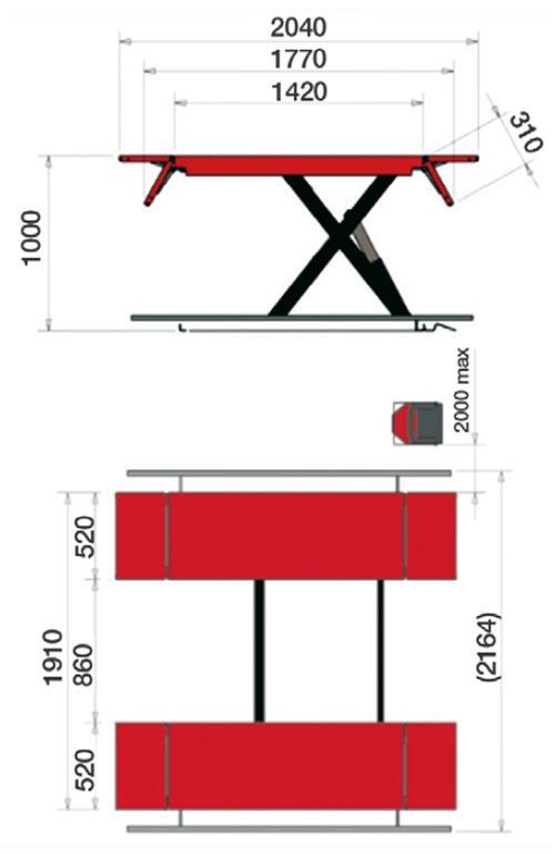CORGHI Erco C510 B - Scherenhebebühne
