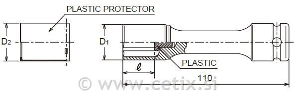 KOKEN - Kraftschraubereinsatz - 21 1/2"(lang)