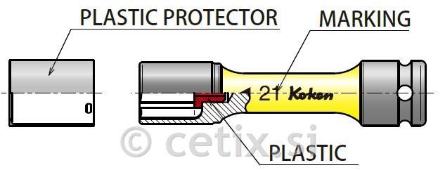 KOKEN - Kraftschraubereinsatz - 21 1/2"(lang)