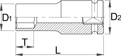 UNIOR - Kraftschraubereinsatz - 27 1" (lang)