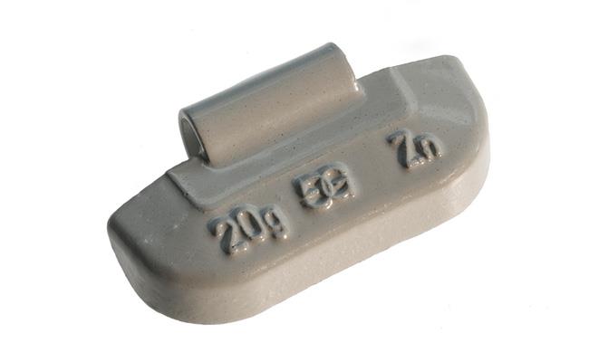 GOMER - Auswuchtgewichte für Stahlfelgen, Zink, 20g (100 Stk / VPE)