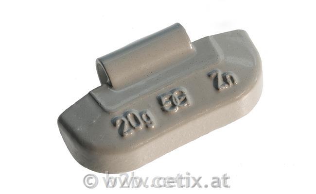 GOMER - Auswuchtgewichte für Stahlfelgen, Zink, 25g (100 Stk / VPE)