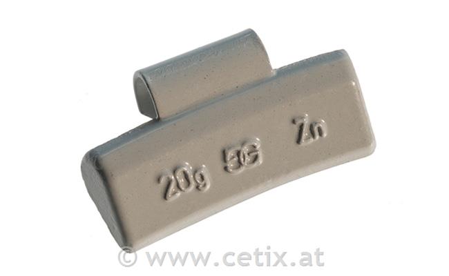 GOMER - Auswuchtgewichte für Alufelgen,Zink, 35g
