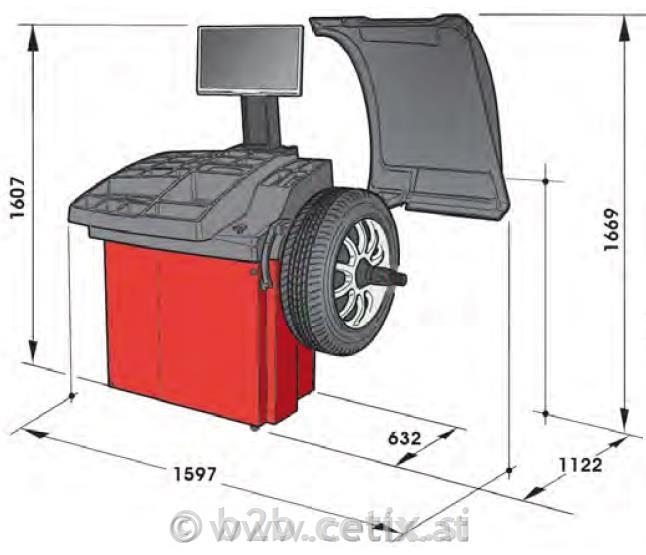 CORGHI EM 9380C Xline -Reifenwuchtmaschine