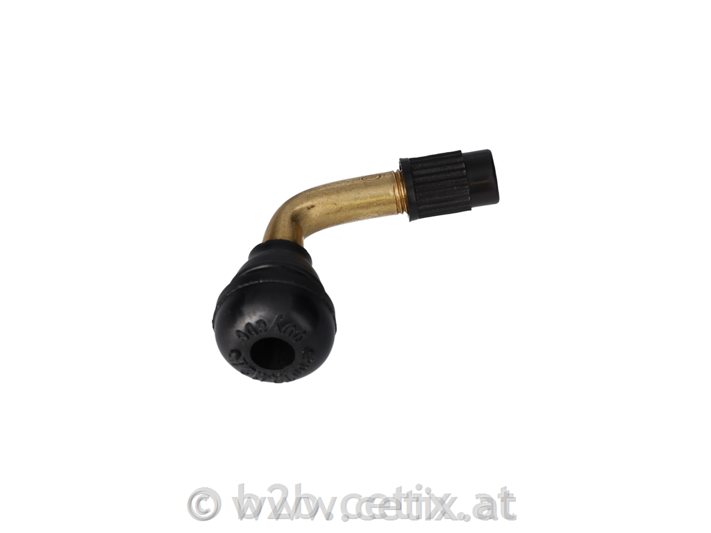 SCHLAUCHLOS VENTIL Gummi -TR 412 - 11,3mm (gebogen)