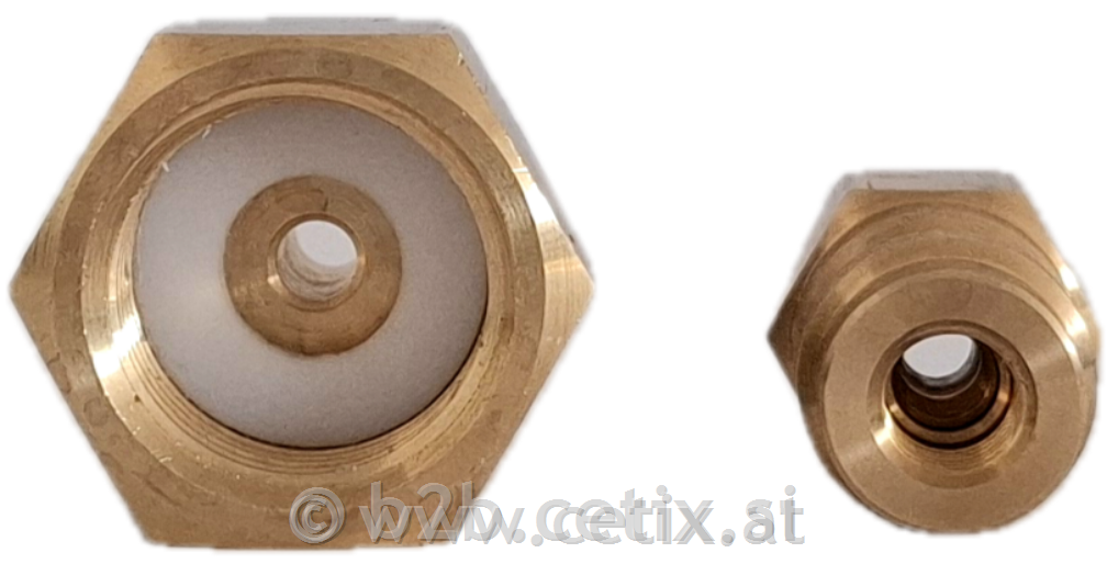 Reducir za priklop jeklenke R134a